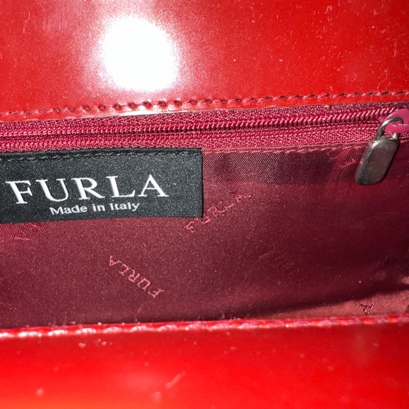 Vintage Red Furla Bag - Picture 5 of 12